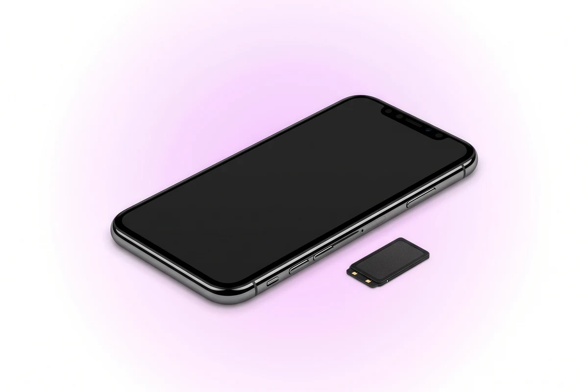 Восстановление верхнего динамика iPhone X: телефон Space Gray и новый слуховой динамик рядом